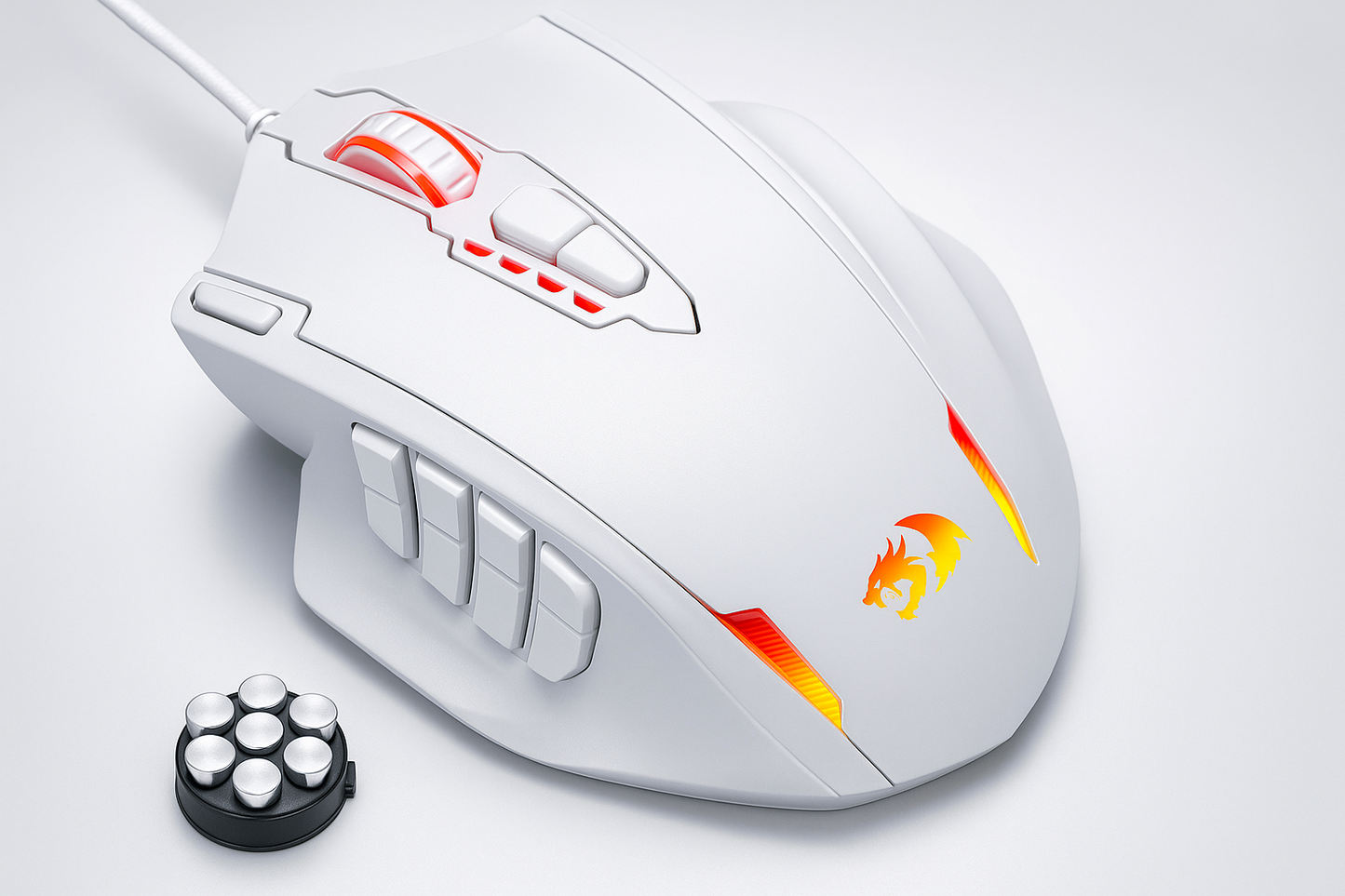 Redragon M908 RGB Backlight LED USB Wired Gaming Mouse 18 Programmable Mouse Buttons 12400 DPI